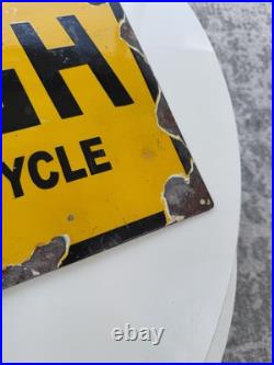 Raleigh Vintage Porcelain Enamel Sign Man Cave/cycling / BMX / Burner / Large Raleigh Vintage Porcelain Enamel Sign Man Cave/cycling / BMX / Burner / Large