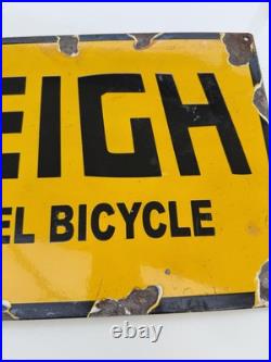 Raleigh Vintage Porcelain Enamel Sign Man Cave/cycling / BMX / Burner / Large Raleigh Vintage Porcelain Enamel Sign Man Cave/cycling / BMX / Burner / Large