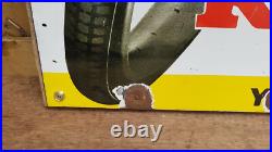 Ralson Nylon Tyres Original Enamel Sign Ralson Nylon Tyres Original Enamel Sign