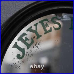 Rare Antique Vintage Jeyes Fluid Advertising Mirror Shop Tin Enamel Sign Kitchen