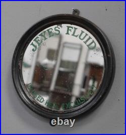 Rare Antique Vintage Jeyes Fluid Advertising Mirror Shop Tin Enamel Sign Kitchen