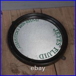 Rare Antique Vintage Jeyes Fluid Advertising Mirror Shop Tin Enamel Sign Kitchen
