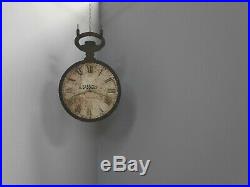 Rare Original Vintage Antique Watchmaker's Jewellers Trade Sign Clock Not Enamel
