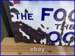 Rare Original Vintage Melox Dog Food Enamel Sign 66x46cm Jordan Bilston