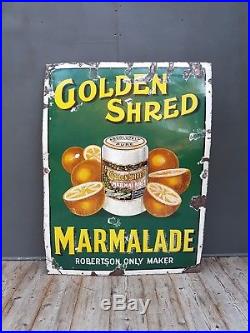 Rare Vintage Antique Vintage Robertson's Marmalade Enamel Advertising Sign