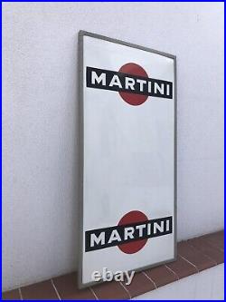 Rare Vintage Old Original 50s Martini Metal Tin Sign Not Enamel