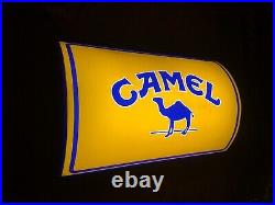 Rare Vintage Old Original 80s Camel Trophy Cigarettes Light Sign Not Enamel