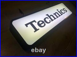 Rare Vintage Old Original 80s Technics Light Sign Sony JVC Panasonic Not Enamel