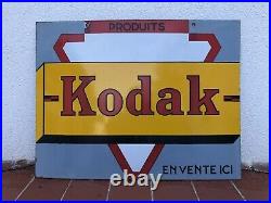 Rare Vintage Old Original Kodak Verichrome Film Camera Enamel Sign Large