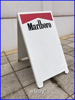 Rare Vintage Old Original Marlboro Cigarettes Advertising Metal Sign Not Enamel