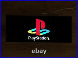 Rare Vintage Old Original PlayStation Advertising Light Sign Not Enamel