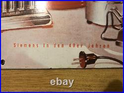 Rare Vintage Old Original SIEMENS Enamel Sign Emailschild Plaque Emaillee