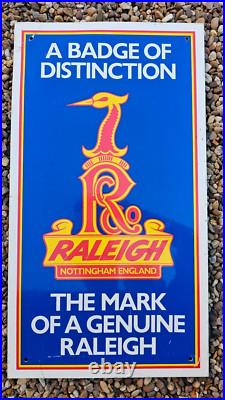 Rare Vintage Original 70s RALEIGH Bicycles Store Advertising ALU Sign No Enamel Rare Vintage Original 70s RALEIGH Bicycles Store Advertising ALU Sign No Enamel