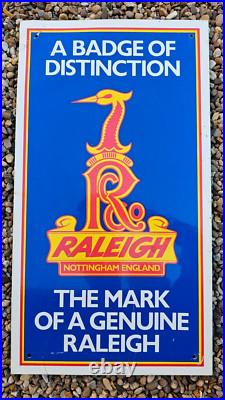 Rare Vintage Original 70s RALEIGH Bicycles Store Advertising ALU Sign No Enamel Rare Vintage Original 70s RALEIGH Bicycles Store Advertising ALU Sign No Enamel
