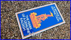 Rare Vintage Original 70s RALEIGH Bicycles Store Advertising ALU Sign No Enamel Rare Vintage Original 70s RALEIGH Bicycles Store Advertising ALU Sign No Enamel