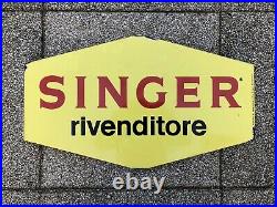 Rare Vintage Original Singer Sewing Machines Enamel sign