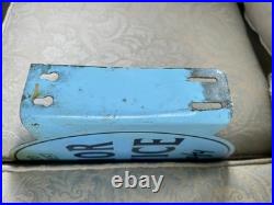 Rare Vintage Senior Service Cigarette Shop Wall Sign Cowling 1960s Enamel Style