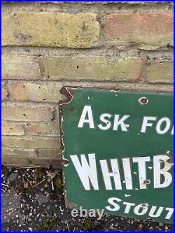 Rare Vintage Whitbread's Stout Enamel Sign