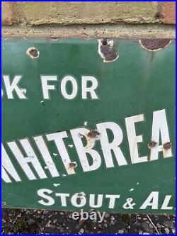 Rare Vintage Whitbread's Stout Enamel Sign