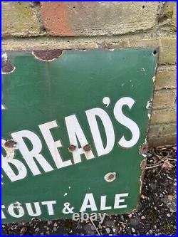 Rare Vintage Whitbread's Stout Enamel Sign