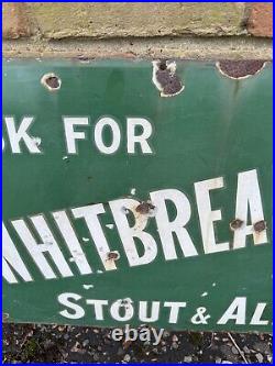 Rare Vintage Whitebread's Stout Enamel Sign