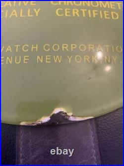 Rolex Vintage Submariner Enamel Advertising Sign Heavy Porcelain Enamel 30cm