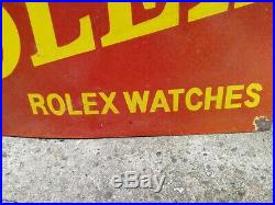 Rolex enamel sign Rolex sign Rolex watch vintage Rolex shop sign Rolex porcelain