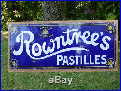Rowntrees Pastilles Vintage Original Enamel Sign