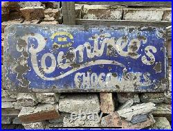 Rowntrees chocolate sign Enamel Retro Man Cave Vintage