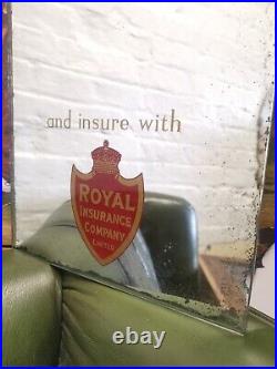 Royal Insurance company Vintage Advertising Mirror not enamel sign