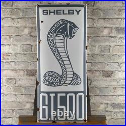 SHELBY Enamel Sign 27.6x11.8 (70x30cm) Vintage Racing Car Garage Porcelain Sign SHELBY Enamel Sign 27.6x11.8 (70x30cm) Vintage Racing Car Garage Porcelain Sign