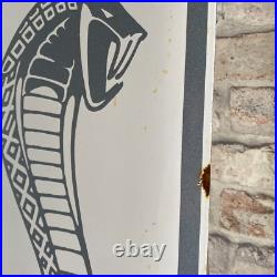 SHELBY Enamel Sign 27.6x11.8 (70x30cm) Vintage Racing Car Garage Porcelain Sign SHELBY Enamel Sign 27.6x11.8 (70x30cm) Vintage Racing Car Garage Porcelain Sign