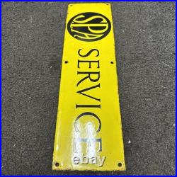 S. P. A SERVICES Enamel Sign VINTAGE RARE