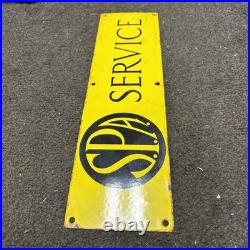 S. P. A SERVICES Enamel Sign VINTAGE RARE