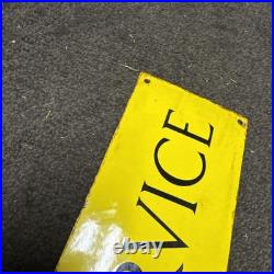 S. P. A SERVICES Enamel Sign VINTAGE RARE