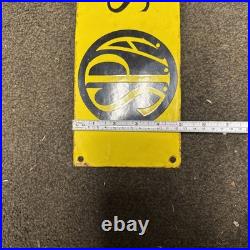 S. P. A SERVICES Enamel Sign VINTAGE RARE