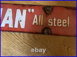 Salopian all steel elevator enamel sign nice aged condition