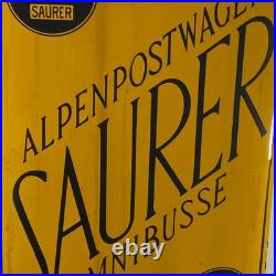 Saurer Enamel Sign 60x40cm (23.6x15.7) Nice Vintage Garage Advertising Sign