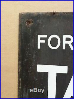 Scarce Vintage Forestry Commission'take Care' Fire Enamel Sign
