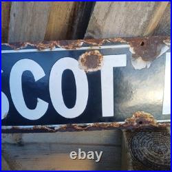Scot' Lane / Edwardian enamel street sign / Doncaster interest