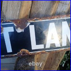 Scot' Lane / Edwardian enamel street sign / Doncaster interest