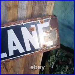 Scot' Lane / Edwardian enamel street sign / Doncaster interest