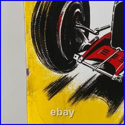 Shell Enamel Sign 60x40cm (23.6x15.7) Big Vintage Service Motor Oil Signage