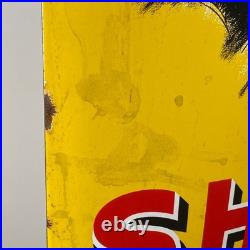 Shell Enamel Sign 60x40cm (23.6x15.7) Big Vintage Service Motor Oil Signage