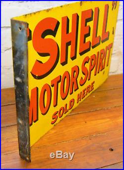 Shell Motor Spirit 1930s advertising enamel sign garage petrol vintage retro ant
