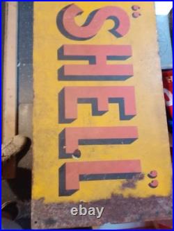 Shell Vintage Enamel Sign