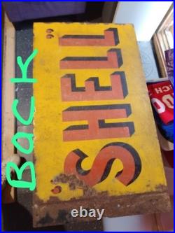 Shell Vintage Enamel Sign