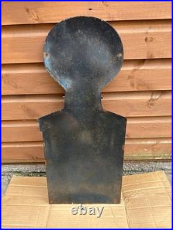 Shell enamel sign oil pump vintage petrol/oil advertising