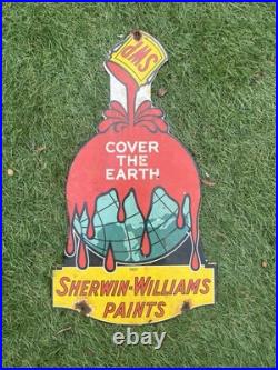 Sherwin Williams Vintage Enamel Sign Cover The Earth SWP Paints Sherwin Williams Vintage Enamel Sign Cover The Earth SWP Paints
