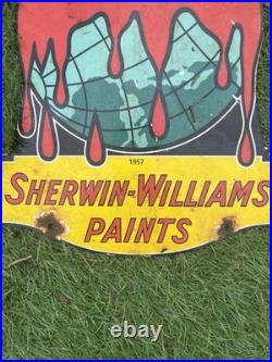 Sherwin Williams Vintage Enamel Sign Cover The Earth SWP Paints Sherwin Williams Vintage Enamel Sign Cover The Earth SWP Paints